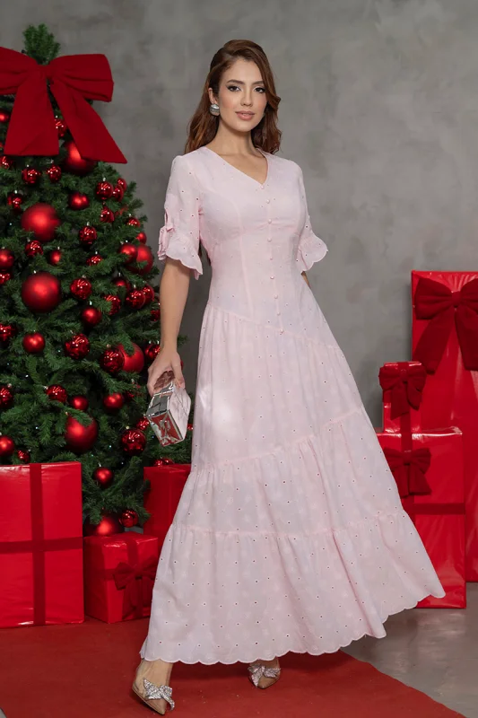 Vestido longo moda evangélica em São Paulo