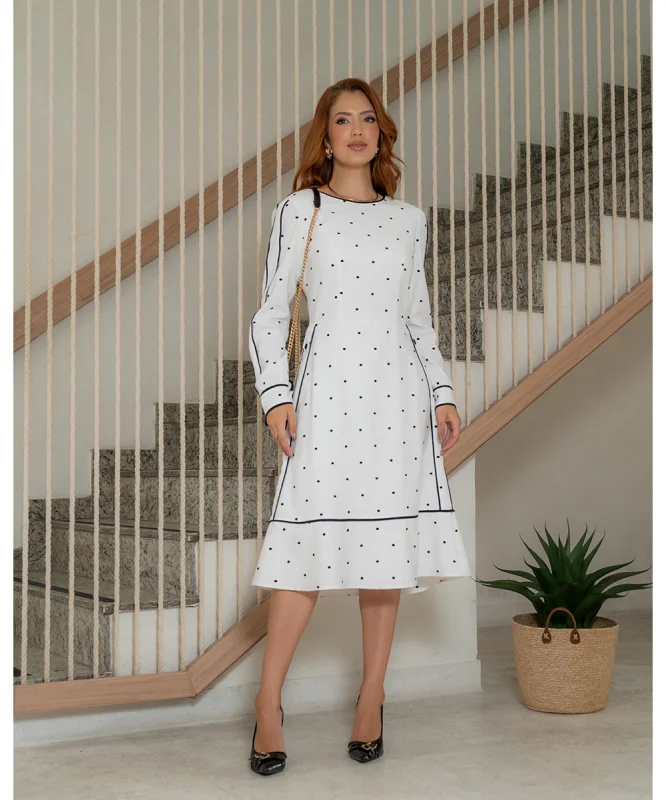 Vestido midi moda evangélica no Paraná